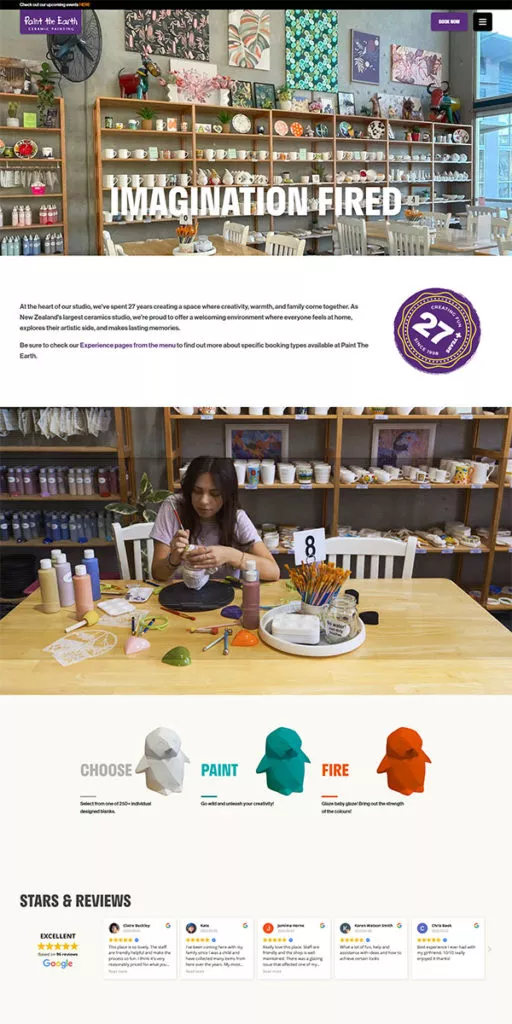 Paint the Earth website screenshot